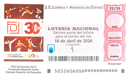 Décimo del Sorteo 1476