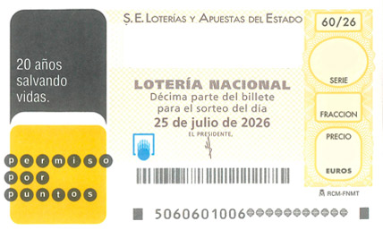 Décimo del Sorteo 1504